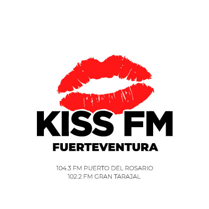 logo kiss fm fuerteventura (fondo blanco)