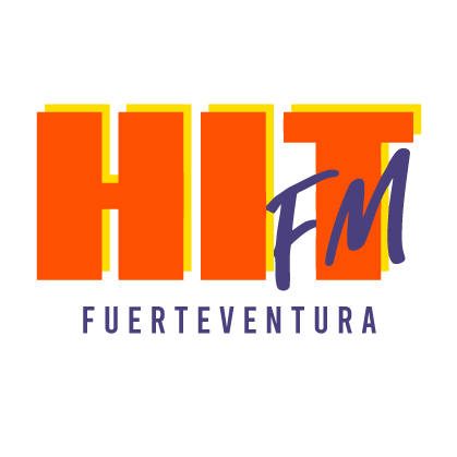 logo hit fm letras azules